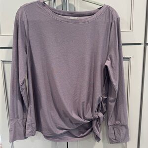 Old Navy Women's Lavender Long Sleeve Top with Knot